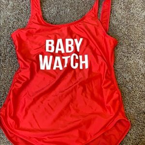 Funny maternity swimsuit